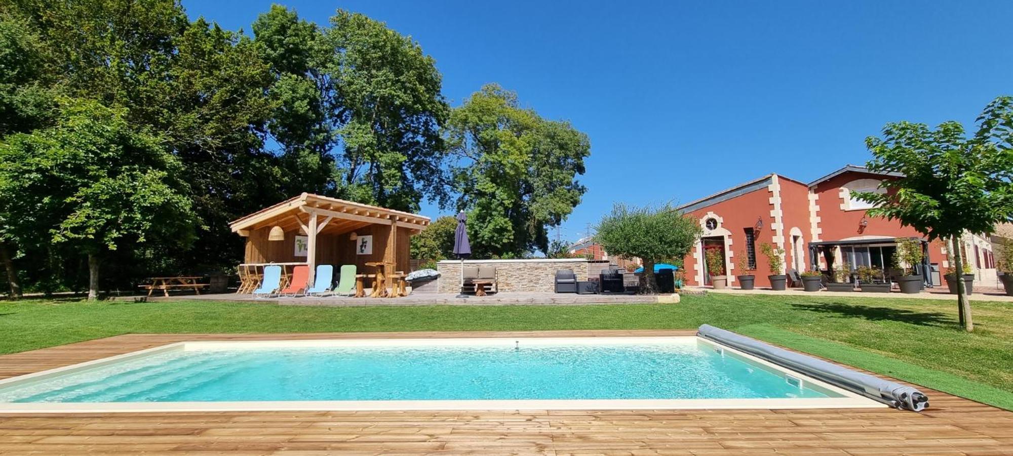 Domaine Des Pierres Precieuses - Demeure De Charme - Grand Standing - 15 Pers - Spa - Massages - Detente Et Bien-Etre - 30' Bordeaux Gauriaguet エクステリア 写真